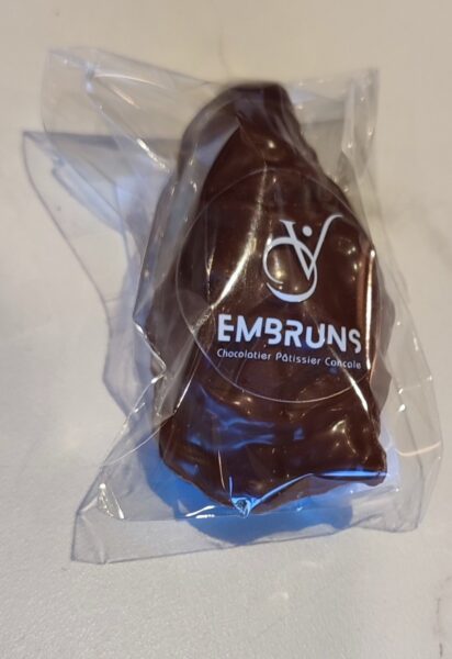 Grande Huître au chocolat noir